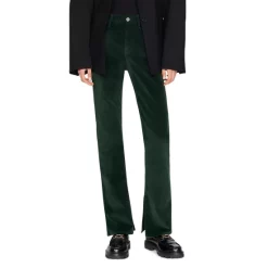 New ✨ FRAME Le High Rise Mini Bootcut Corduroy 👖 Jeans In Pine ⌛