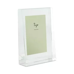 Best Pirce ⌛ Tizo Clear Crystal Glass Pyramid-Shaped 5" X 7" Picture Frame ✔️