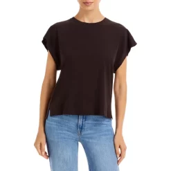 Outlet 👏 FRAME Le Mid Crewneck Muscle Tank Top Americano 👏