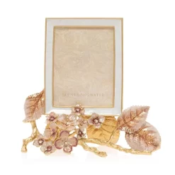 Best deal ✔️ Jay Strongwater Colbie Hydrangea Picture Frame, 3" X 4" Boudoir ✔️