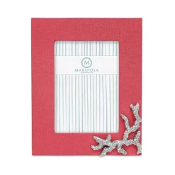 Top 10 ✨ Mariposa Coral Linen Frame With Coral Icon, 5" X 7" 👍