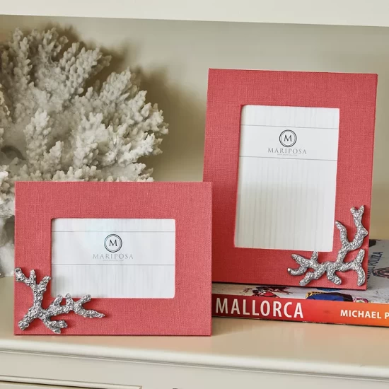Top 10 โจ Mariposa Coral Linen Frame With Coral Icon, 5" X 7" ๐ 2 Top 10 โจ Mariposa Coral Linen Frame With Coral Icon, 5" X 7" ๐ - Image 2