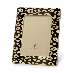 Wholesale ⌛ L'Objet Leopard Frame 4" X 6" Gold 🔔