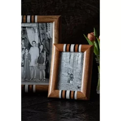 Best deal 🎁 Juliska Stonewood Stripe Frame, 4" X 6" Natural Multi 👍 -Outlet Frame Store unnamed file 1132
