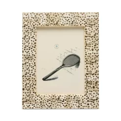 Cheap 🧨 Pigeon & Poodle Ismailia Spotted Gold Bone Frame, 7.5" X 9.5" ⭐