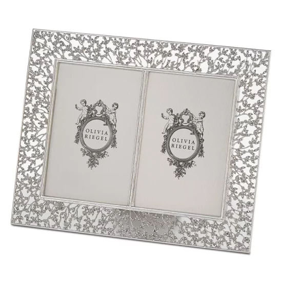 Outlet ๐ Olivia Riegel Silver Isadora Double Frame, 4" X 6" โญ 1 Outlet ๐ Olivia Riegel Silver Isadora Double Frame, 4" X 6" โญ