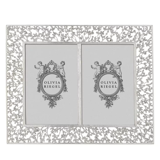 Outlet ๐ Olivia Riegel Silver Isadora Double Frame, 4" X 6" โญ 3 Outlet ๐ Olivia Riegel Silver Isadora Double Frame, 4" X 6" โญ - Image 3