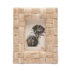 Deals 🎉 Pigeon & Poodle Grasse Natural Woven Rattan Frame, 4" X 6" 🔥