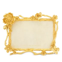 New ⌛ Jay Strongwater Breanna Floral Branch Frame, 4" X 6" Gold 🥰 -Outlet Frame Store unnamed file 1245