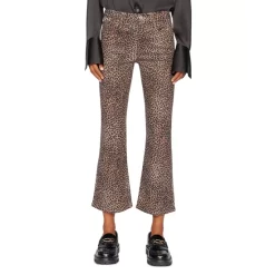 Best Sale 🎁 FRAME Le Crop Mini 🧥 Coated Bootcut 👖 Jeans In Leopard ✨