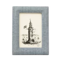Buy 😀 Pigeon & Poodle Kemi Jute Frame, 6" X 8" Light Gray ⌛