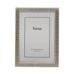 Wholesale 🤩 Siena Silver Weave 5" X 7" Picture Frame 😉
