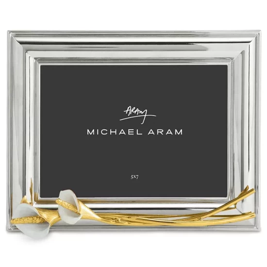 Promo ๐ Michael Aram Calla Lily Frame, 5" X 7" Silver ๐ 1 Promo ๐ Michael Aram Calla Lily Frame, 5" X 7" Silver ๐