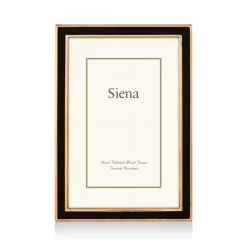 Budget 💯 Siena Black Enamel With Gold Frame ⭐