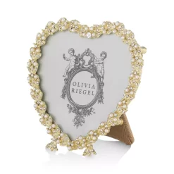 New ✔️ Olivia Riegel Contessa Heart Frame, 3.5" Gold ❤️