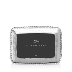 Promo 🥰 Michael Aram Molten Picture Frame, 4" X 6" Silver 😀