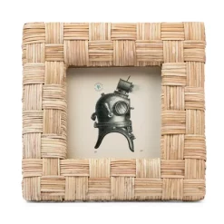 Deals 🔥 Pigeon & Poodle Grasse Natural Woven Rattan Frame, 5" X 5" 🎁