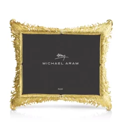 Promo ⌛ Michael Aram Plume Frame 8" X 10" Gold 🛒