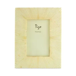 Buy ⌛ Tizo Natural White Gold Ray Design Frame, 5" X 7" White/gold ⌛