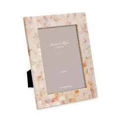 Flash Sale 🤩 Addison Ross Shell & Silver Plated 5" X 7" Picture Frame Beige 😍