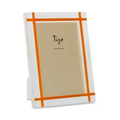 Best deal 👏 Tizo Contrast Inlay Lucite Frame, 4" X 6" Clear/light Blue 🎁 -Outlet Frame Store unnamed file 1507