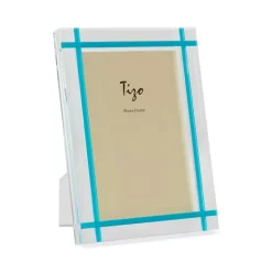 Best deal 👏 Tizo Contrast Inlay Lucite Frame, 4" X 6" Clear/light Blue 🎁 -Outlet Frame Store unnamed file 1508