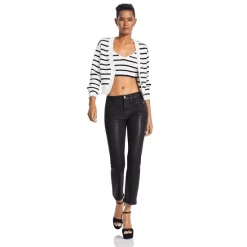 Best reviews of 👍 FRAME Le High Rise Straight 🧥 Coated 👖 Jeans In Noir - 150th Anniversary Exclusive Noir 🧥 Coated ✔️