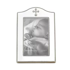 New ๐ Reed & Barton Abbey Cross Silverplated Picture Frame, 4" X 6" Metallic ๐