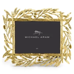 Best reviews of ❤️ Michael Aram Olive Branch Picture Frame, 5" X 7" Gold ⌛