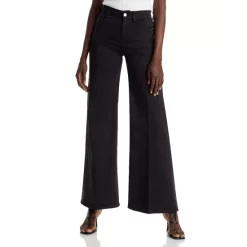 Coupon 👍 FRAME Le Palazzo High Rise Wide Leg 👖 Jeans In Noir 🤩