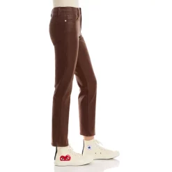 Buy ✔️ FRAME Le Sylvie High Rise 🧥 Coated Straight 👖 Jeans In Dark Chocolate ✔️ -Outlet Frame Store unnamed file 167