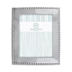 Best reviews of 🔥 Mariposa Pearled Frame, 8" X 10" Silver 👏