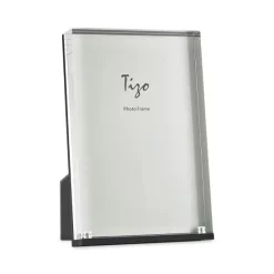 New 🥰 Tizo Lucite Easel Back 5" X 7" Picture Frame White 😉