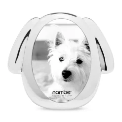 Budget 🔥 Nambé 🐕 Dog Picture Frame, 3"x 5" Silver ✔️