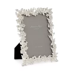 Best reviews of 🤩 Addison Ross Silver Leaf & White Flower Frame, 5" X 7" 💯