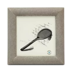 Brand new ⌛ Pigeon & Poodle Oxford Faux Shagreen Frame, 6.5" X 6.5" Sand ⌛