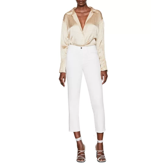 Best Sale 🥰 FRAME Le High High Rise Ankle Straight-Leg 👖 Jeans In Blanc 😍 5 Best Sale 🥰 FRAME Le High High Rise Ankle Straight-Leg 👖 Jeans In Blanc 😍 - Image 5