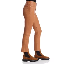 Wholesale 🛒 FRAME Le High Rise Straight Leg Leather Ankle 👖 Jeans In Latte 😉 -Outlet Frame Store unnamed file 286