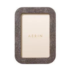 Budget ⭐ AERIN Modern Shagreen Frame, 4" X 6" Chocolate 💯 -Outlet Frame Store unnamed file 337