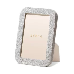 Budget ⭐ AERIN Modern Shagreen Frame, 4" X 6" Chocolate 💯 -Outlet Frame Store unnamed file 338