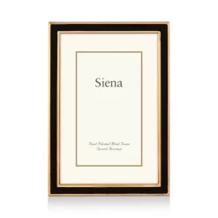 Cheap ❤️ Siena Black Enamel With Gold Frame, 5" X 7" 🔥