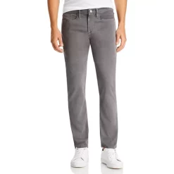 Hot Sale ⌛ FRAME L'Homme Slim Brushed Twill Pants Steel Gray 😉