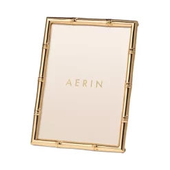 Flash Sale 🌟 AERIN Ava Bamboo Frame, 5" X 7" Gold 👍