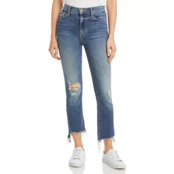 Buy ❤️ MOTHER The Insider High Rise Crop Step Fray Bootcut 👖 Jeans Fairest Of Them All 😍 -Outlet Frame Store unnamed file 45