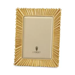 Buy 🎉 L'Objet Ray 5" X 7" Picture Frame Gold ✔️