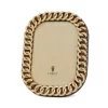 Cheap 🧨 L'Objet Cuban Link Picture Frame, 5" X 7" Platinum 🥰