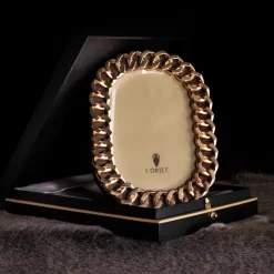 Cheap 🧨 L'Objet Cuban Link Picture Frame, 5" X 7" Platinum 🥰 -Outlet Frame Store unnamed file 489