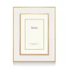 Hot Sale 💯 Siena White Enamel With Gold Frame, 4" X 6" 👏