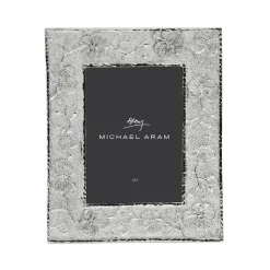 Coupon 🛒 Michael Aram White Orchid Sculpted Frame, 5" X 7" Silver ✨ -Outlet Frame Store unnamed file 562