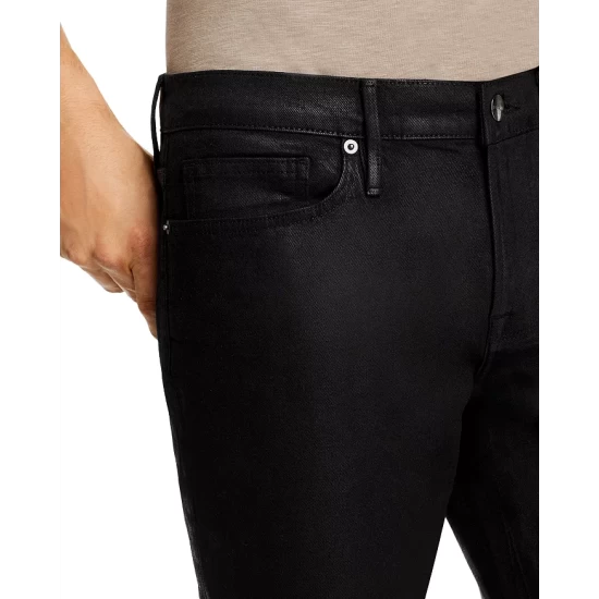 Cheapest 🛒 FRAME L'Homme Skinny 👖 Jeans In Noir 🧥 Coated - 150th Anniversary Exclusive 🔔 5 Cheapest 🛒 FRAME L'Homme Skinny 👖 Jeans In Noir 🧥 Coated - 150th Anniversary Exclusive 🔔 - Image 5